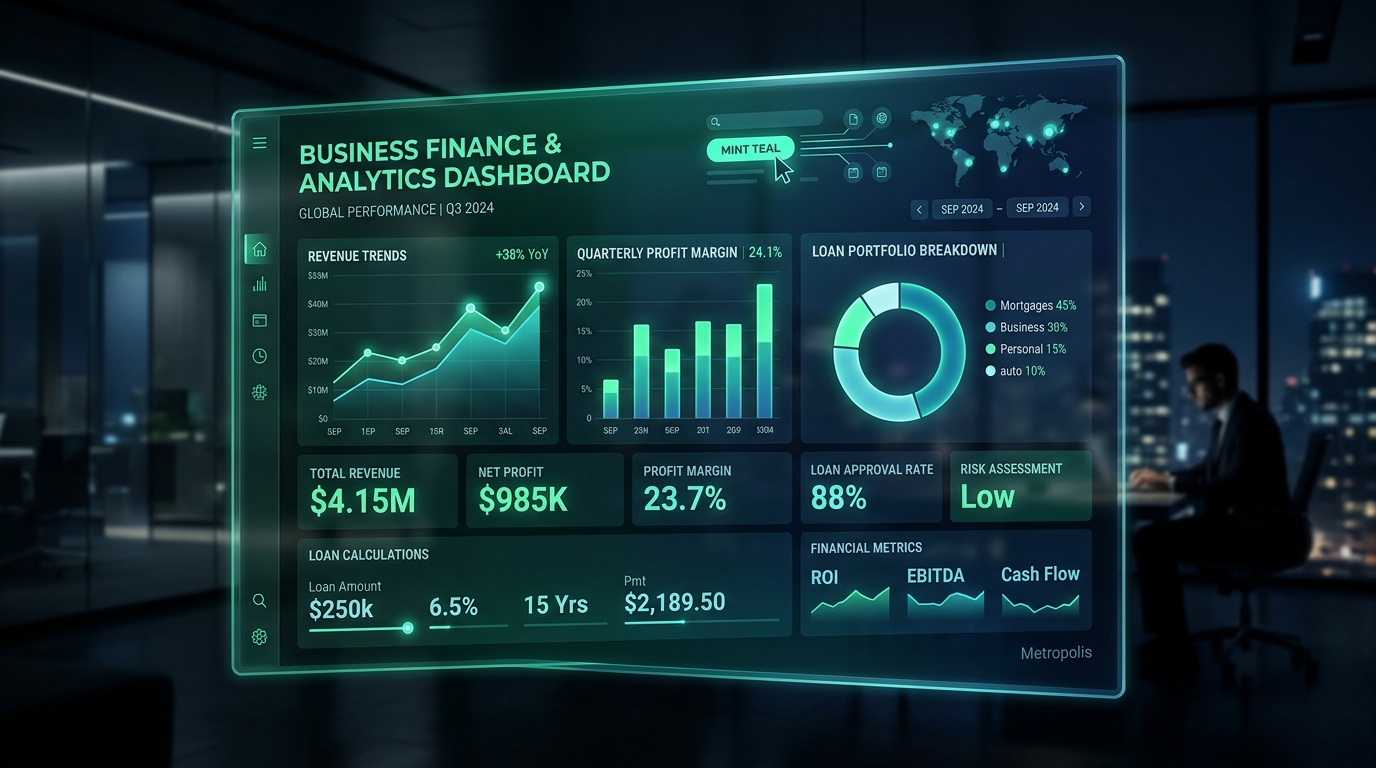Business Finance and Analytics Dashboard
