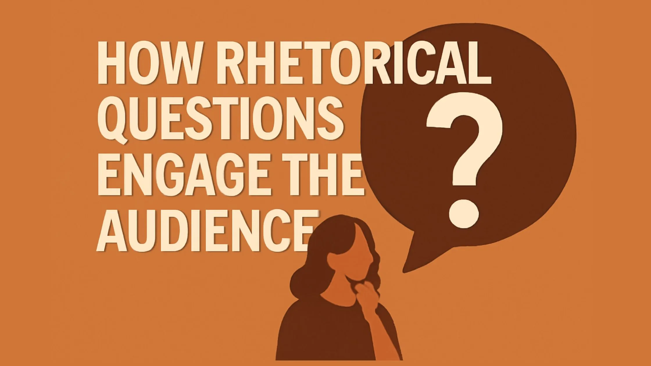 Find out how rhetorical questions engage the audience and enhance your content. Learn the best practices for using this tool to captivate, provoke thought, and boost audience engagement.