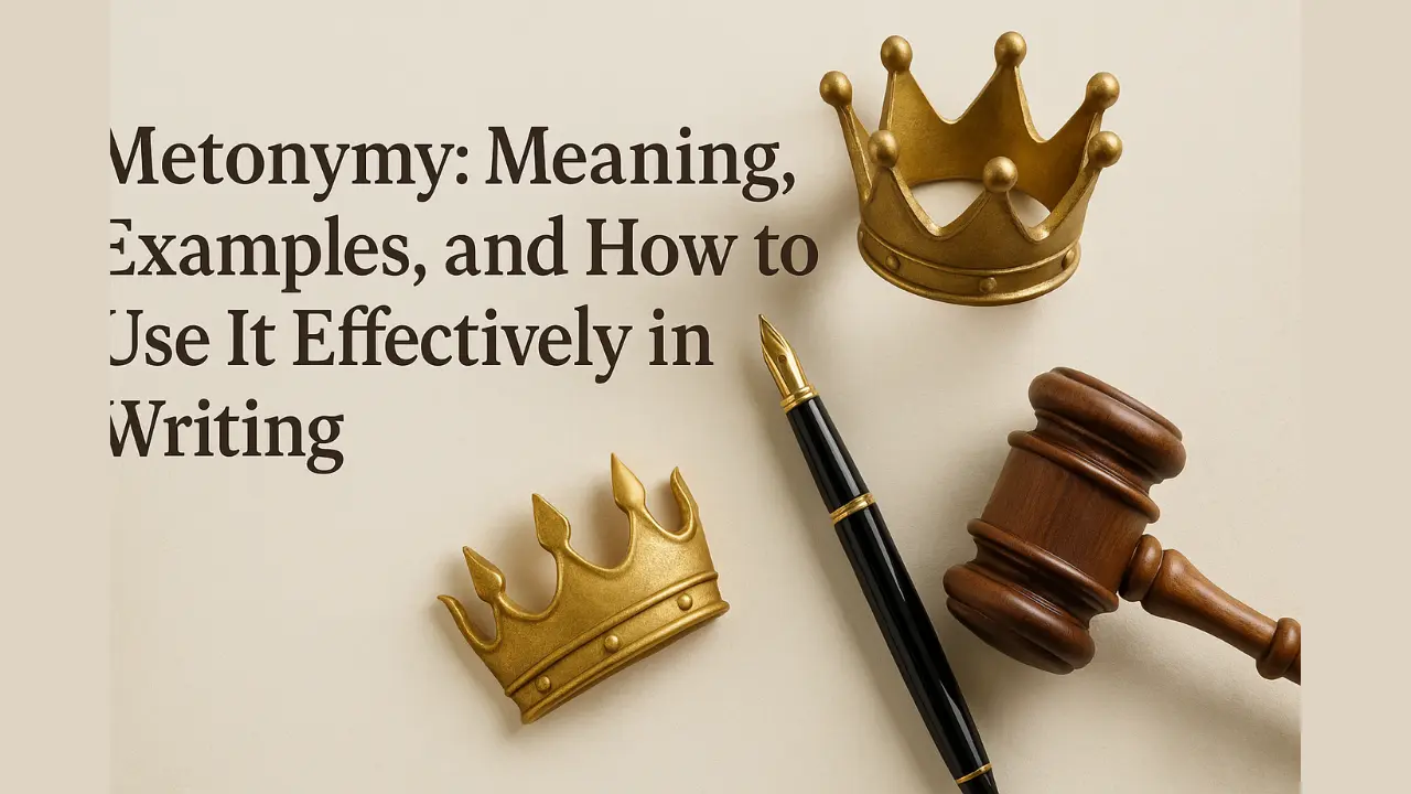Discover what is metonymy, its meaning, and how to use it effectively in writing. Learn with clear examples and tips to make your words more persuasive and impactful.