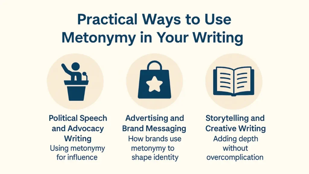 Master the Power of Metonymy in Persuasive Writing and elevate your content. See how one symbolic word can drive deeper engagement and clarity.