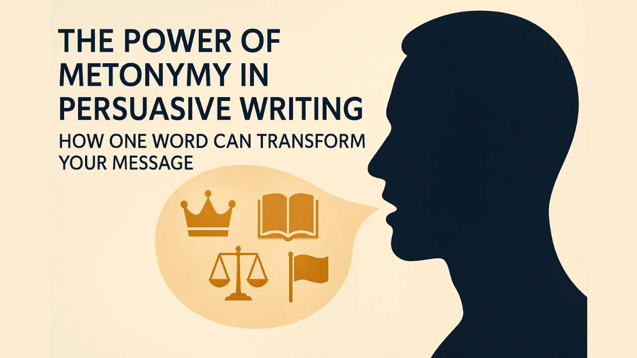 Master the Power of Metonymy in Persuasive Writing and elevate your content. See how one symbolic word can drive deeper engagement and clarity.
