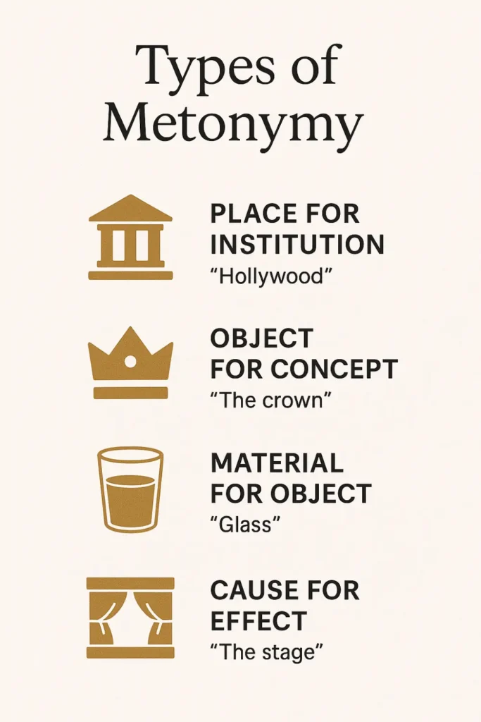 Discover what is metonymy, its meaning, and how to use it effectively in writing. Learn with clear examples and tips to make your words more persuasive and impactful.